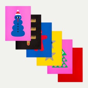 set cartes postales noel sentou