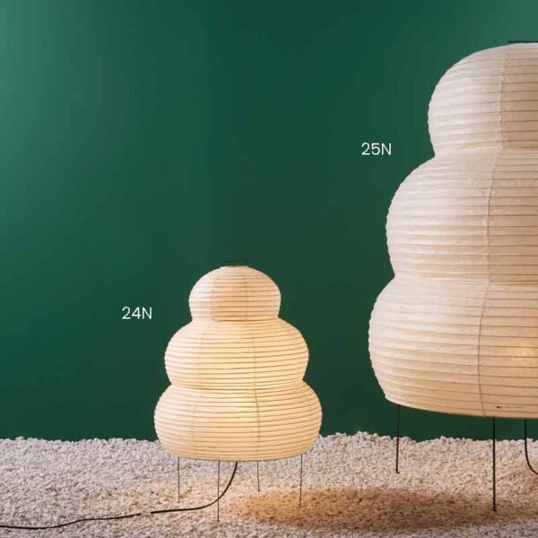 Lampes Akari 24N et 25N par Isamu Noguchi Sentou Edition