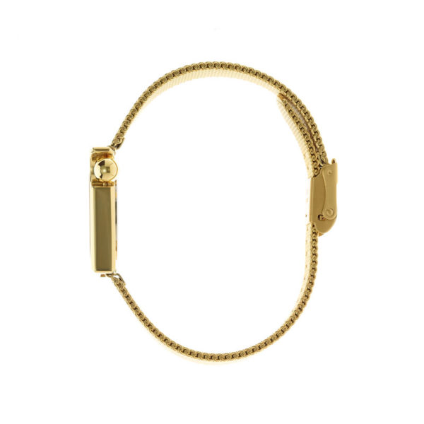 Montre Mach 2000 Mini dorée avec bracelet en métal doré créée par Roger Tallon