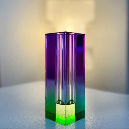 Vase Rainbow grand modèle dégradé vert violet Sentou Edition