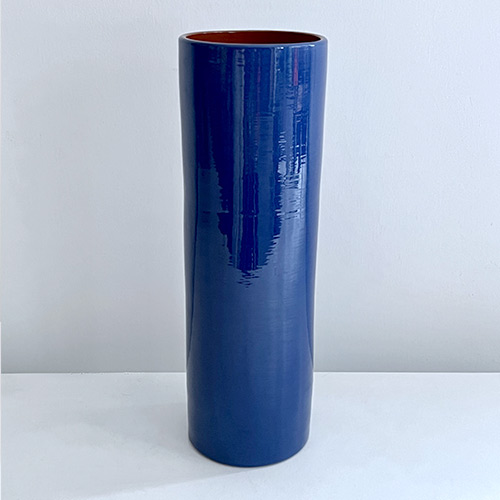Vases grand modèle bleu cobalt, collection de vaisselle en céramique Terra par Sentou