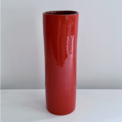 Vases grand modèle rouge, collection de vaisselle en céramique Terra par Sentou
