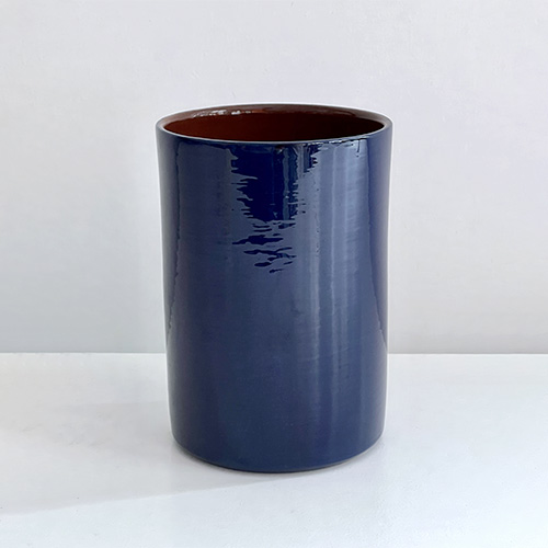 Vases moyen modèle bleu cobalt, collection de vaisselle en céramique Terra par Sentou