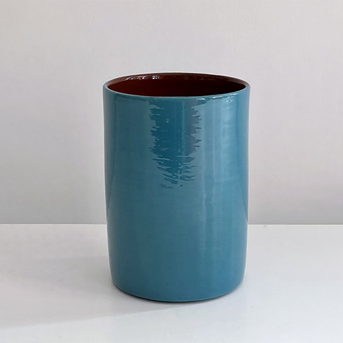 Vases moyen modèle turquoise, collection de vaisselle en céramique Terra par Sentou