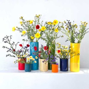 Collection de vases et tasses en céramique Terra par Sentou
