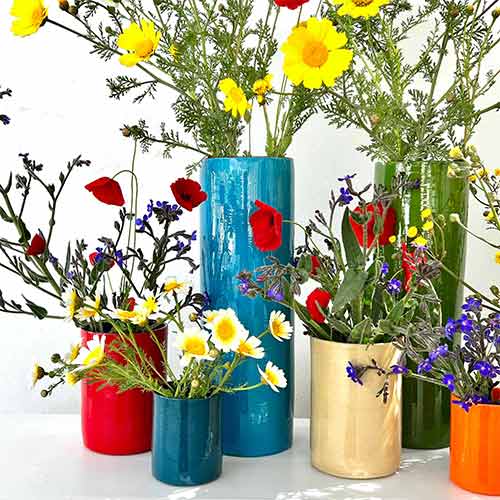 Collection de vases et tasses en céramique Terra par Sentou