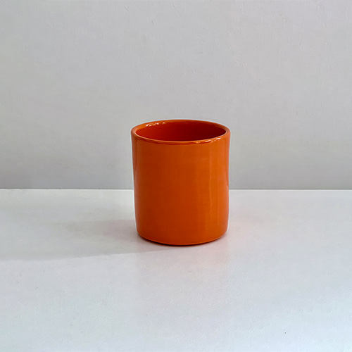 Tasse à café orange, collection de vaisselle en céramique Terra par Sentou