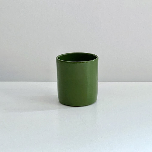 Tasse à café verte, collection de vaisselle en céramique Terra par Sentou