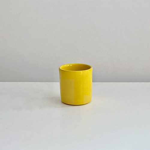 Tasse à expresso jaune, collection de céramique Terra, Sentou Edition