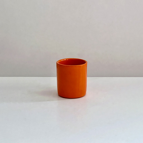 Tasse à expresso orange, collection de céramique Terra, Sentou Edition