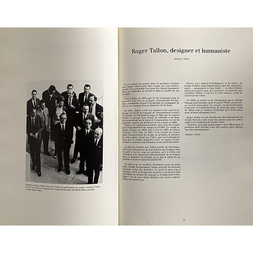 Intérieur du livre Roger Tallon : itinéraires d'un designer industriel