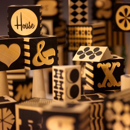 cubes alphabet factory blocks house industries design sentou 1