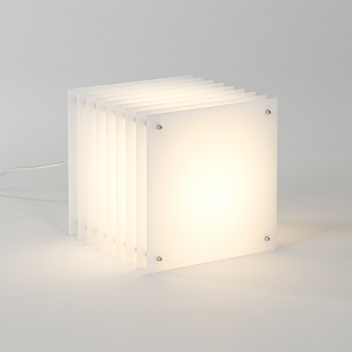 Lampe design Square GM blanche