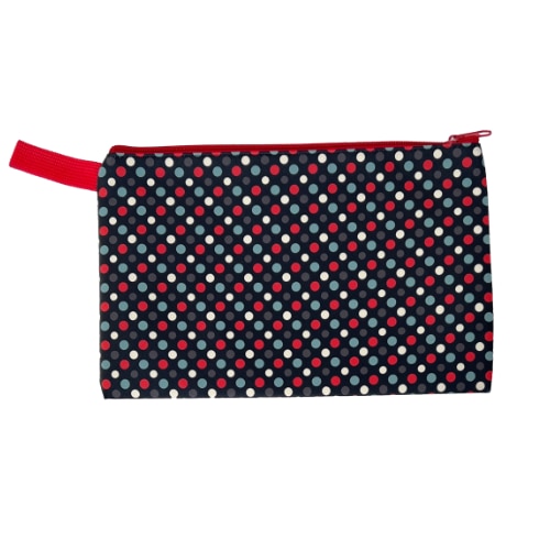 pochette pvc noir pois