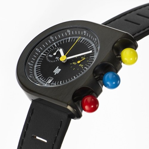 Montre MACH 2000 Chrono multicolore bracelet cuir - Image 6