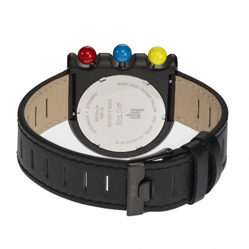 Montre MACH 2000 Chrono multicolore bracelet cuir - Image 3