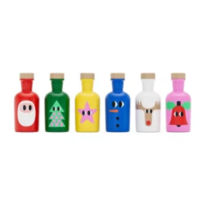 set 6 bouteilles huile olive noel